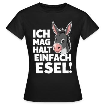 Donkey Donkey Mule Muli - Women's T-Shirt - black - Front - AI Model Female 172 dark (172cm)