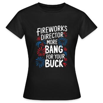Pyrotechnics Fireworks Pyrotechnics - Women's T-Shirt - black - Front - AI Model Female 172 dark (172cm)