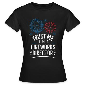 Pyrotechnie Feux d’artifice Pyrotechnie - T-shirt Femme - noir - Devant - AI Model Female 172 dark (172cm)