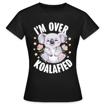 Koala Koala Koala Ours Koala Animal - T-shirt Femme - noir - Devant - AI Model Female 172 dark (172cm)