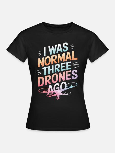 Dronen Pilot Quadrocopter Drone - Frauen T-Shirt - Schwarz