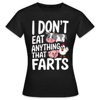 Végétarien Végétalien Végétarien Végétarien - T-shirt Femme - noir - Devant - AI Model Female 172 dark (172cm)