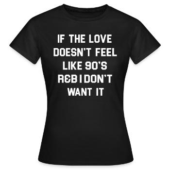 Citation des années 90 - T-shirt Femme - noir - Devant - AI Model Female 172 dark (172cm)