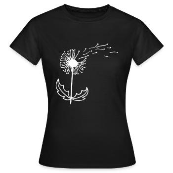 Beau pissenlit pissenlit pissenlit - T-shirt Femme - noir - Devant - AI Model Female 172 dark (172cm)