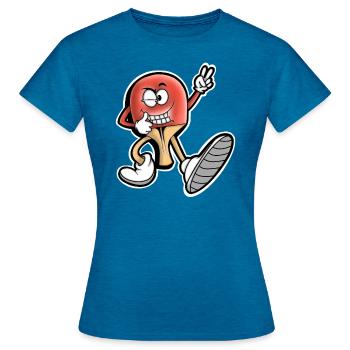 Table tennis - Women's T-Shirt - antique blue sapphire heather - Front - AI Model Female 172 dark (172cm)