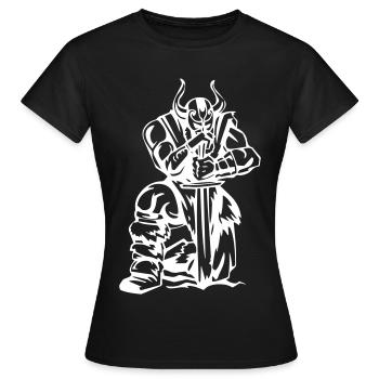 Viking Monument - Women's T-Shirt - black - Front - AI Model Female 172 dark (172cm)