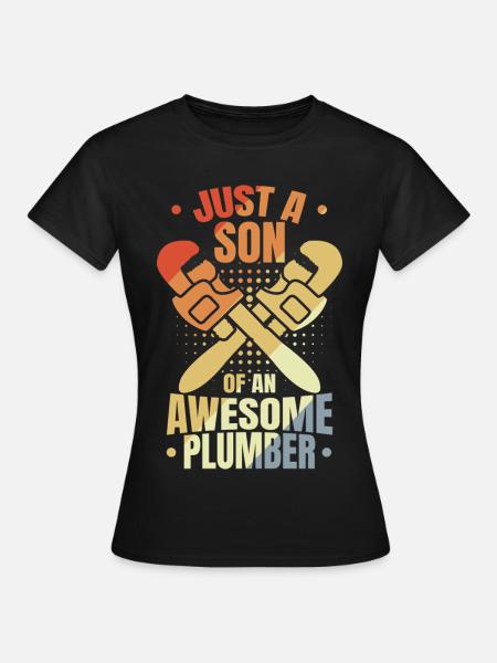 Sohn eines Klempners - Frauen T-Shirt - Schwarz
