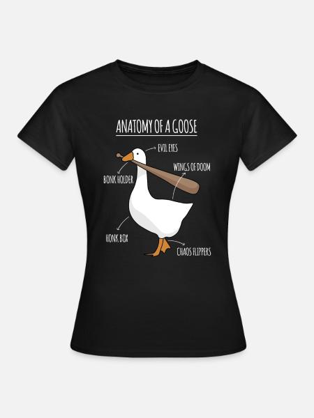 Anatomie Einer Gans Meme - Frauen T-Shirt - Schwarz
