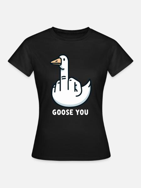 Gänse Finger - Frauen T-Shirt - Schwarz