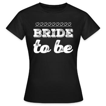 future mariée - T-shirt Femme - noir - Devant - AI Model Female 172 dark (172cm)