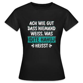 Russisch lustige Sprüche für nahui Russen Russland - Frauen T-Shirt - Schwarz - Vorne - AI Model Female 172 dark (172cm)