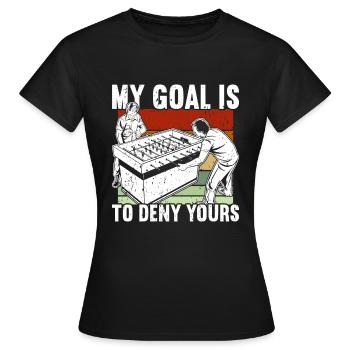 Tischfußball - Frauen T-Shirt - Schwarz - Vorne - AI Model Female 172 dark (172cm)