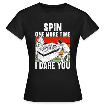 Tischfußball - Frauen T-Shirt - Schwarz - Vorne - AI Model Female 172 dark (172cm)