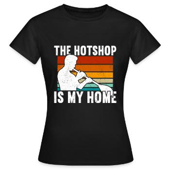 Glassblowing Glass Blowing Glassblower - Women's T-Shirt - black - Front - AI Model Female 172 dark (172cm)
