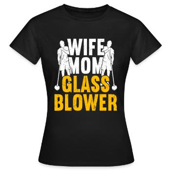 Glassblowing Glass Blowing Glassblower - Women's T-Shirt - black - Front - AI Model Female 172 dark (172cm)