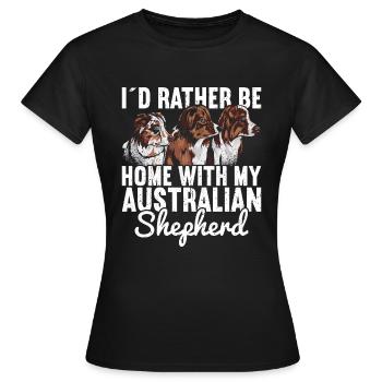 Berger australien - T-shirt Femme - noir - Devant - AI Model Female 172 dark (172cm)