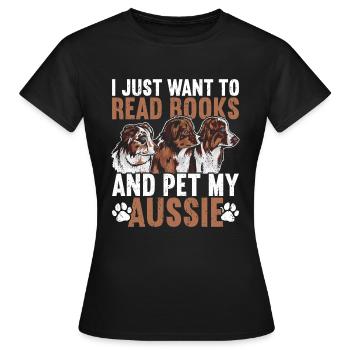 berger australien - T-shirt Femme - noir - Devant - AI Model Female 172 dark (172cm)