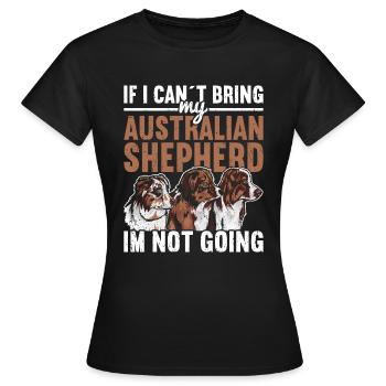 Berger australien - T-shirt Femme - noir - Devant - AI Model Female 172 dark (172cm)