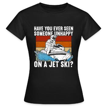 Jet Ski Jet Skiing - T-shirt Femme - noir - Devant - AI Model Female 172 dark (172cm)