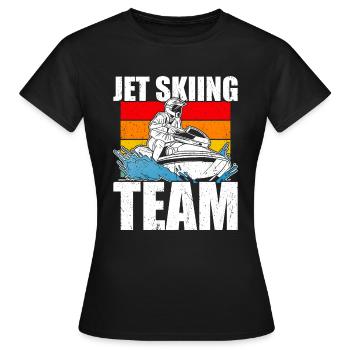Jet Ski Jet Skiing - T-shirt Femme - noir - Devant - AI Model Female 172 dark (172cm)