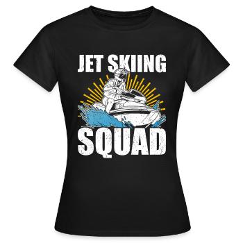 Jet Ski Jet Skiing - T-shirt Femme - noir - Devant - AI Model Female 172 dark (172cm)