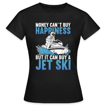 Jet Ski Jet Skiing - T-shirt Femme - noir - Devant - AI Model Female 172 dark (172cm)