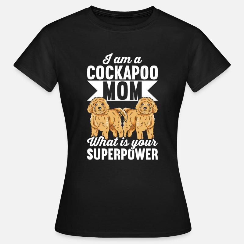 Cockapoo Hund - Frauen T-Shirt - Schwarz