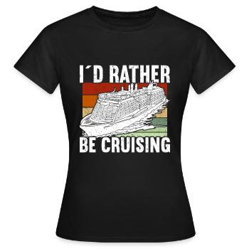 Croisière Croisière Vacances Croisière en famille - T-shirt Femme - noir - Devant - AI Model Female 172 dark (172cm)