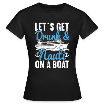 Croisière Croisière Vacances Croisière en famille - T-shirt Femme - noir - Devant - AI Model Female 172 dark (172cm)