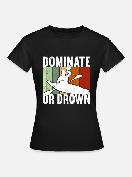 Kanu-Polo - Frauen T-Shirt - Schwarz
