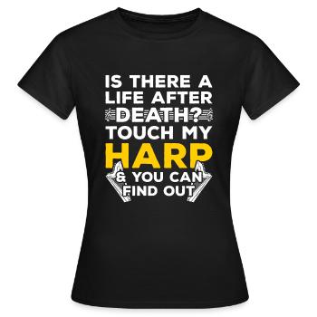 Harpes harpes - T-shirt Femme - noir - Devant - AI Model Female 172 dark (172cm)