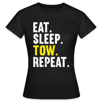 Fahrer des Abschleppwagens - Frauen T-Shirt - Schwarz - Vorne - AI Model Female 172 dark (172cm)