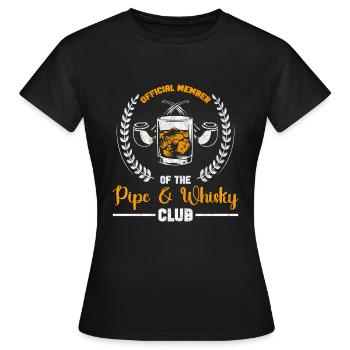 Pfeife Pfeifen rauchen - Frauen T-Shirt - Schwarz - Vorne - AI Model Female 172 dark (172cm)