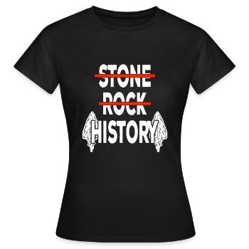 Arrowhead Hunting Arrowheads Flintknapping - Women's T-Shirt - black - Front - AI Model Female 172 dark (172cm)