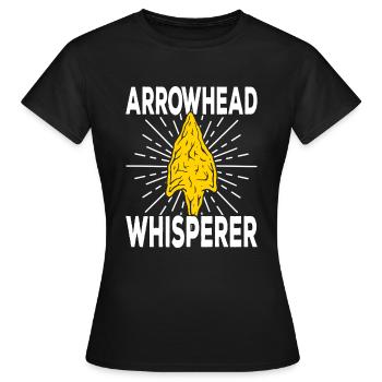 Arrowhead Hunting Arrowheads - Women's T-Shirt - black - Front - AI Model Female 172 dark (172cm)