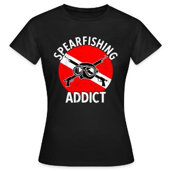 Chasse sous-marine Chasseur sous-marin Chasseur sous-marin - T-shirt Femme - noir - Devant - AI Model Female 172 dark (172cm)