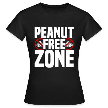 Peanut Allergy Nut Allergy - Women's T-Shirt - black - Front - AI Model Female 172 dark (172cm)