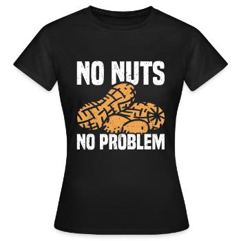 Peanut Allergy Nut Allergy - Women's T-Shirt - black - Front - AI Model Female 172 dark (172cm)