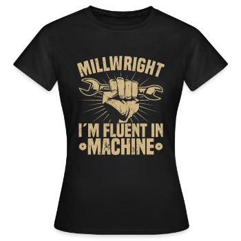 Mécanicien de chantier Mécaniciens de chantier - T-shirt Femme - noir - Devant - AI Model Female 172 dark (172cm)