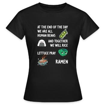Süßes Essen Zutaten Wortspiele - Frauen T-Shirt - Schwarz - Vorne - AI Model Female 172 dark (172cm)
