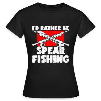 Chasse sous-marine Chasseur sous-marin Chasseur sous-marin - T-shirt Femme - noir - Devant - AI Model Female 172 dark (172cm)