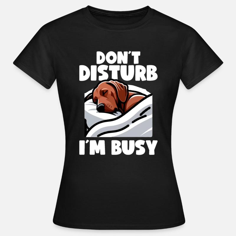 Rhodesian Ridgeback Hund Rhodesian Ridgebacks - Frauen T-Shirt - Schwarz