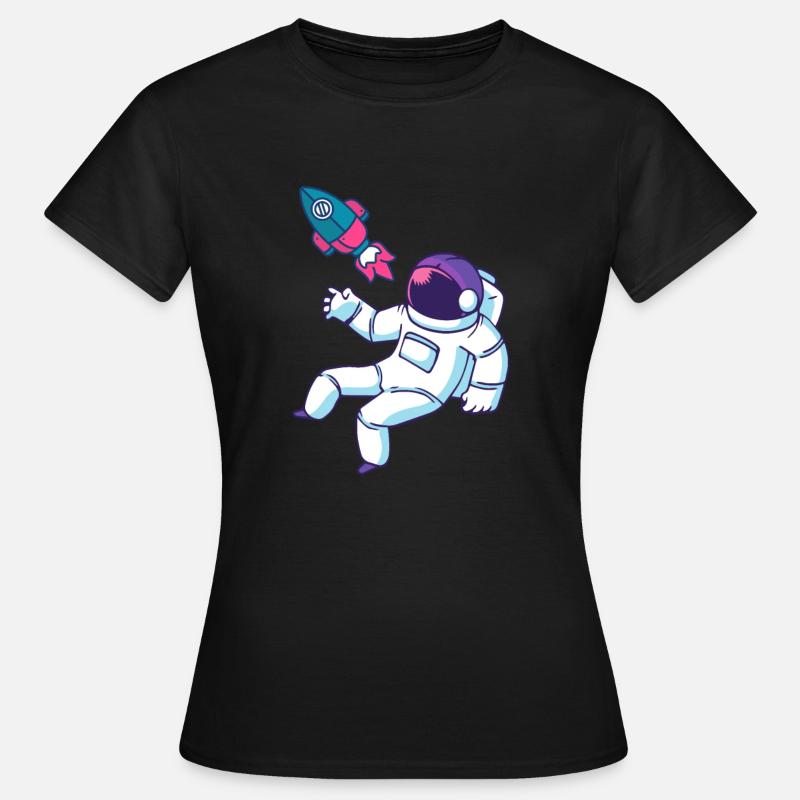 astronaut space space - Women's T-Shirt - black