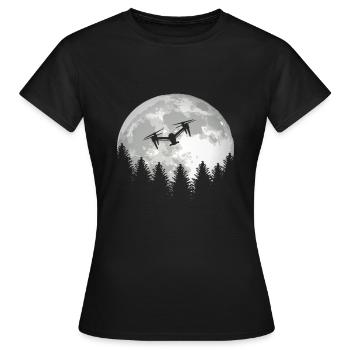 Drone Drones pour avions de drone - T-shirt Femme - noir - Devant - AI Model Female 172 dark (172cm)