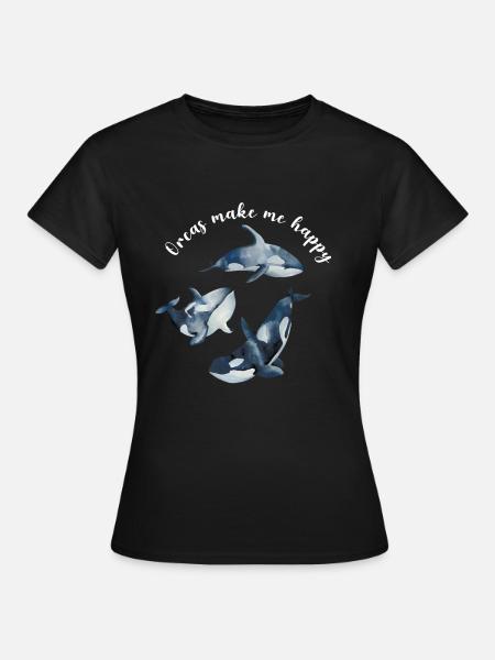 Orca Spruch für Orca Liebhaber - Frauen T-Shirt - Schwarz