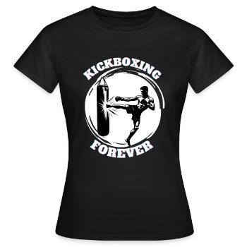 Kickbox-Kämpfer Kickboxer - Frauen T-Shirt - Schwarz - Vorne - AI Model Female 172 dark (172cm)