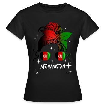 Afghanistan - T-shirt Femme - noir - Devant - AI Model Female 172 dark (172cm)