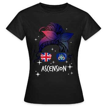 Ascension - T-shirt Femme - noir - Devant - AI Model Female 172 dark (172cm)