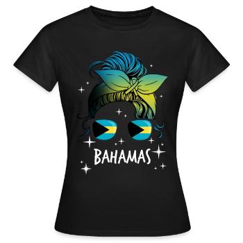 Bahamas - T-shirt Femme - noir - Devant - AI Model Female 172 dark (172cm)