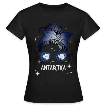 Antarctique - T-shirt Femme - noir - Devant - AI Model Female 172 dark (172cm)
